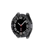Samsung Galaxy Watch 6 Classic 47mm Uyumlu Sert PC Kasa ve Ekran Koruyucu Zore Sport Watch Gard 29 (Siyah)