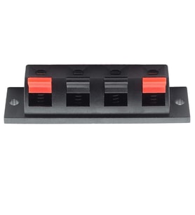 4Lü Hoparlör Terminal Soketi Panel Montaj Tip Yaylı Speaker Ses