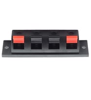 4Lü Hoparlör Terminal Soketi Panel Montaj Tip Yaylı Speaker Ses