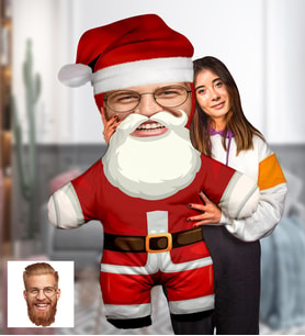 eJOYA Noel Baba Peluş Oyuncak 100x80 cm 110653 (Kırmızı)