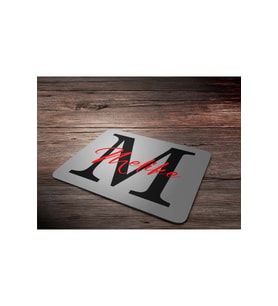 KİŞİYE ÖZEL M HARF BASKILI MOUSE PAD
