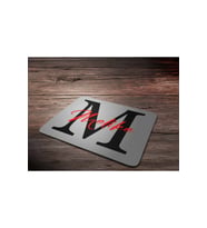 KİŞİYE ÖZEL M HARF BASKILI MOUSE PAD