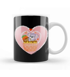 Cute Koala Cupcake Kupa Bardak Porselen