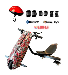 Citymate Drift Car Elektrikli Kaykay Bluetooth Dirift Kar Hoverboard Scooter + Koruma Ekipmanı D15