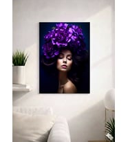 FLORAL WOMAN21  TASARIM MDF TABLO (27X18)