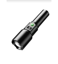 Projektör Fener Polis Feneri Powerbank 2000 Mah Batarya 30 Wat 2000 Lümen Zomlu Lcd Ekranlı Yüksek Işık Gücü-PR049