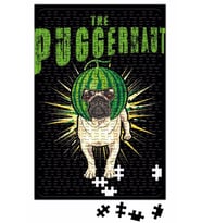 Pug Dog Puggernaut Life Funny Gift Puzzle 240 Parça Yapboz
