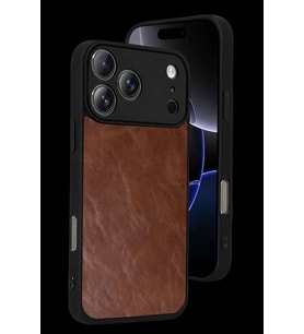 iPhone 17 Pro Max Aras Deri Kapak - Taba