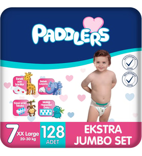 Bebek Bezi 7 Numara Xx-Large (20-30 Kg) 128 Adet – Ekstra Set