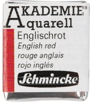 Akademie Aquarell Yarım Tablet Sulu Boya 666 English Red