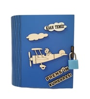 Kişiye Özel Dekoratif Ahşap Kilitli Prens Kitap Kumbara - TipBox
