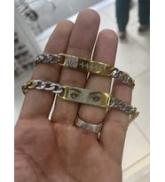 Çelik Karekod ve Göz Bileklik Kombin - En Güzel Hediye