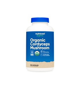 Cordyceps Mushroom made with Organic mushroom 1,100 mg 180 Capsules usa menşeii