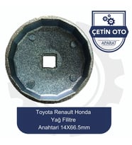 Toyota - Honda Yağ Filitre Anahtarı 14X66.5Mm