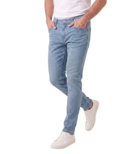 DeepSEA Erkek Slim Fit Dar Kesim Likralı Mavi Kot Pantolon – Dar Paça Pamuklu Esnek Jean 2608304