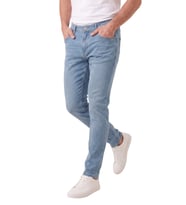 DeepSEA Erkek Slim Fit Dar Kesim Likralı Mavi Kot Pantolon – Dar Paça Pamuklu Esnek Jean 2608304