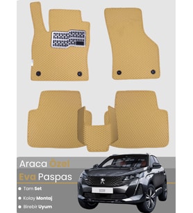 PEUGEOT 3008 (2020-2023) Uyumlu EVA Paspas Tam Set–Araca Özel,Oto Paspas