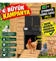 KÜMES HAYVANLARI İÇİN OTOMATİK KÜMES KAPISI (TAVUK-GÜVERCİN-TAVŞAN İÇİN UYGUNDUR)