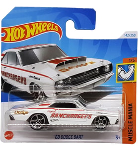 Hot Wheels - ´68 Dodge Dart - Muscle Mania 1/5 - Htc57 - Short Card - Mopar - Good Year - Ramcharger