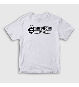 Presmono Unisex Çocuk Beyaz Logo Metal Symphony X T-Shirt 476297tt (Beyaz)