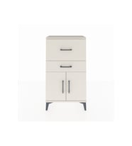 Arges Komodin Tek Raflı 2 Çekmeceli 2 Kapaklı 60x30x106 Aytaşı-Aytaşı