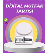 Beyaz Plastik Dijital Mutfak Tartısı – 24x16.8x1.5cm