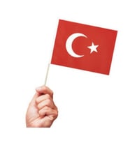 Ay Yıldız Türk Bayrağı Çıtalı Bayrak 10 Adet