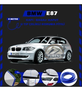 Bmw E87 Oto Araç Kapı Koruma Fitili 5metre Parlak Mavi Renk