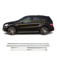 Mercedes Ml Klasse W164 Krom Cam Çıtası 4 Parça 2006-2011 Arası P.Çelik