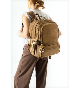 Ortaokul Lise Üniversite Okul Sırt Çantası Unisex 40*30 Cm Su İtici Hafif Klinkır Kumaş Çok Cepli 3M