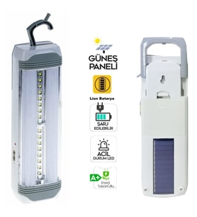Volemi Solar Şarjlı Işıldak 57 Led V-004