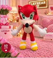 50 cm Sonic Temalı Peluş Oyuncak – Büyük Boy Dekoratif Hediye