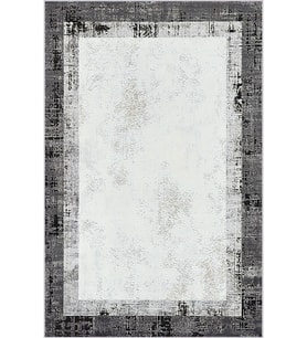 Eliana Home Baskılı, Yıkanabilir Kaymaz Taban Salon Halısı LNA0768 100x150 cm (Siyah)