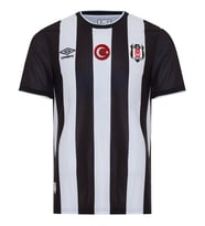 Beşiktaş Umbro Lisanslı Çubuklu Forma (Siyah - Beyaz)