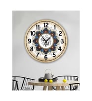 bilge Tasarım RETRO Duvar Saati ALLAH detaylı 40 x 40 CM (Karışık)