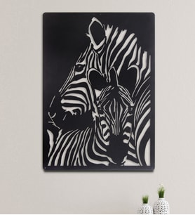 Gowpenart Zebra Ev&Ofis Metal Duvar Tablosu
