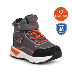 Buckhead 3036 T-Rex WATERPROOF-IŞIKLI Anatomik Çocuk Bot Gri