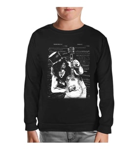 Slash - Guitar Siyah Çocuk Sweatshirt
