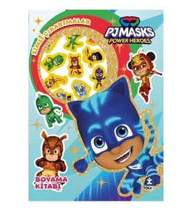 Pjmasks Power Heroes - Star Simli Çıkartmalı Boyama Kitabı