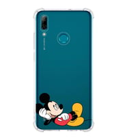 Huawei P Smart 2019  Köşe Korumalı Antişok Kapak Mickey Mouse Tasarımlı Şeffaf  Kılıf
