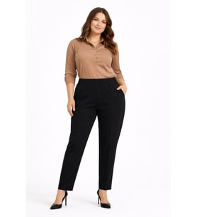 Kadın Kumaş Pantolon Kemer Lastikli BGL-ST05283
