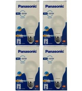 Panasonic 8,5W (60W) 6500K (Beyaz Işık) E27 Duylu Led Ampul (4 Adet)