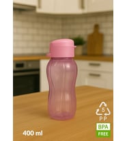 BPA Free 400 ml Su Şişesi – Kokusuz, Akıtmaz, PP-5 Suluk, Spor ve Okul Kullanımı (Pembe)