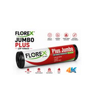 Florex Büyük Boy Plus Siyah Çöp Torbası 80 cm x 110 cm 10'lu Rulo Ekstra Da