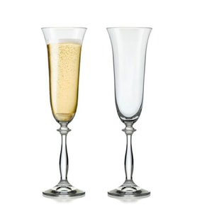 Bohemia Cristal Angela 6 Parça Şampanya Kadehi Seti 190 mL