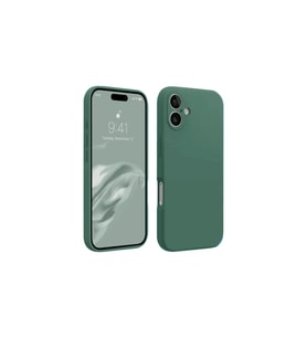Iphone 16 Kılıf First Silikon - Koyu Yeşil