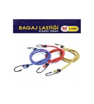 Carub 3'lü Bagaj Lastiği - Bagaj Filesi - Bagaj Ipi (Çok Renkli)