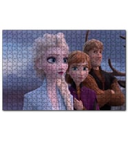 Cakapuzzle Elsa Anna Ve Kristoff Karlar Ülkesi Görseli  Puzzle Yapboz MDF (Ahşap) (120 Parça)