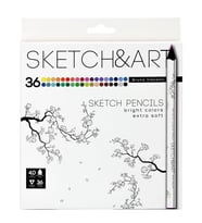 Bruno Visconti Sketch&Art Profesyonel Kuru Boya Kalemi Kalın Gövde 4mm 36 Renk No:30-0116