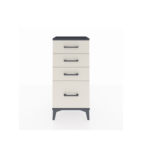 Arges Komodin 4 Çekmeceli 44x30x96 Antrasit-Aytaşı